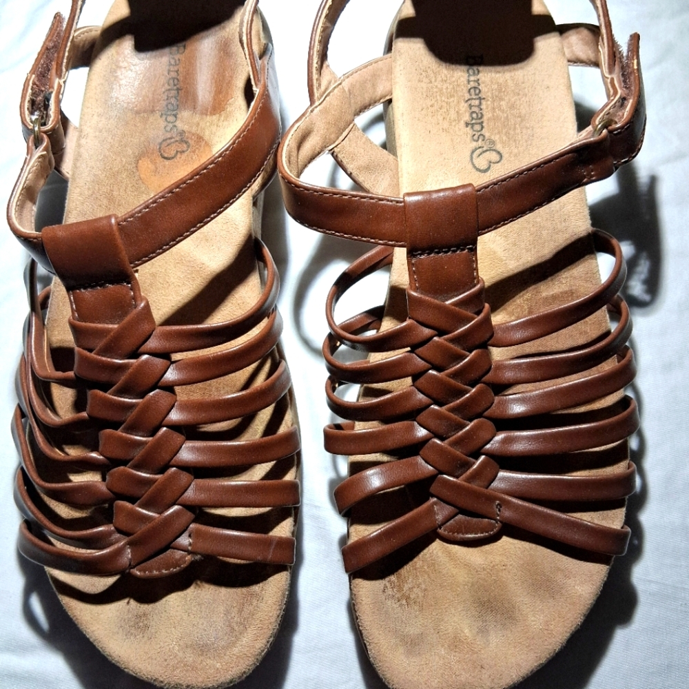 Baretraps Brown Leather Sandals